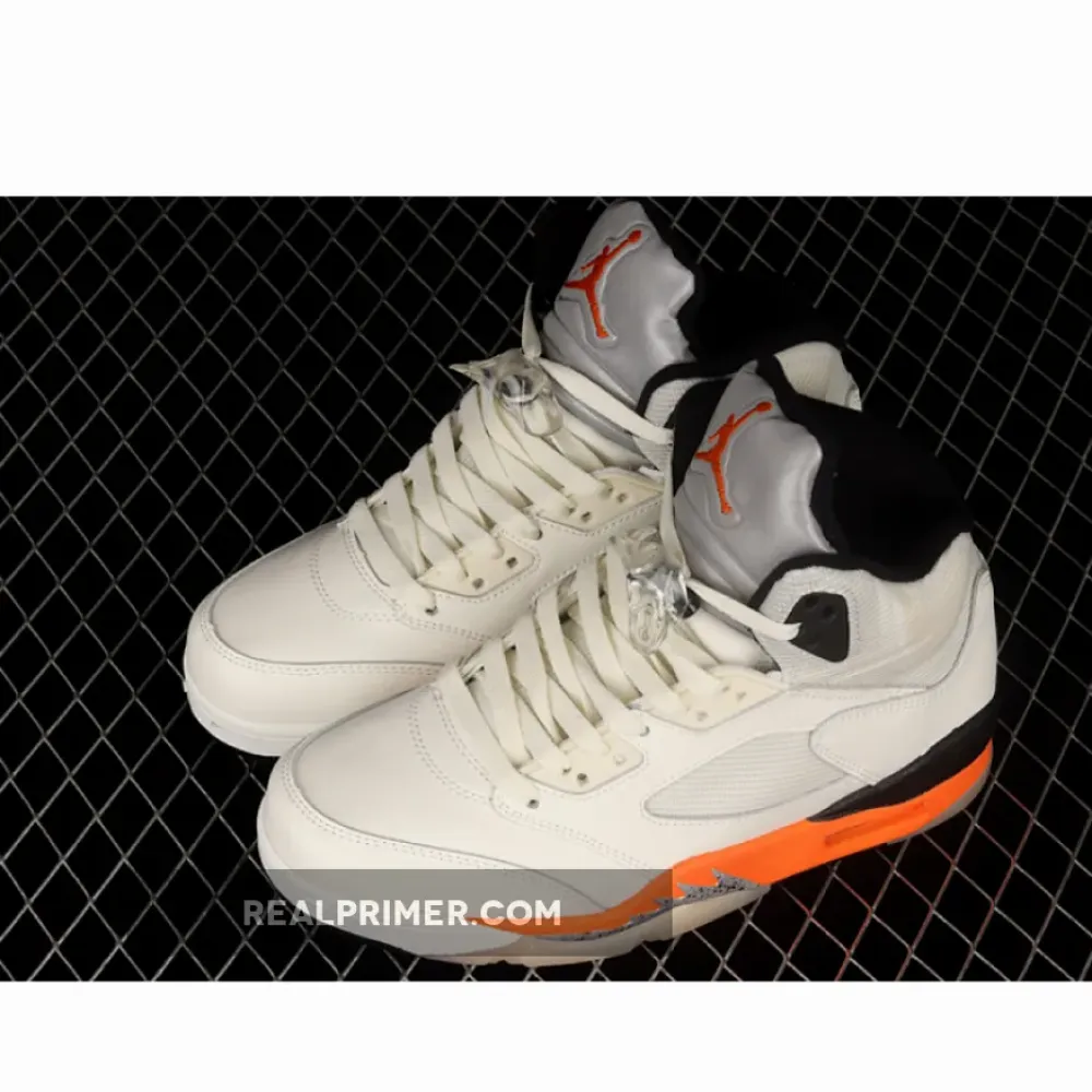 AIR JORDAN 5 RETRO SHATTERED BACKBOARD SAIL/ORANGE BLAZE/METALLIC SILVER/BLACK DC1060-100