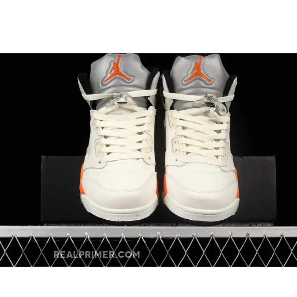 AIR JORDAN 5 RETRO SHATTERED BACKBOARD SAIL/ORANGE BLAZE/METALLIC SILVER/BLACK DC1060-100