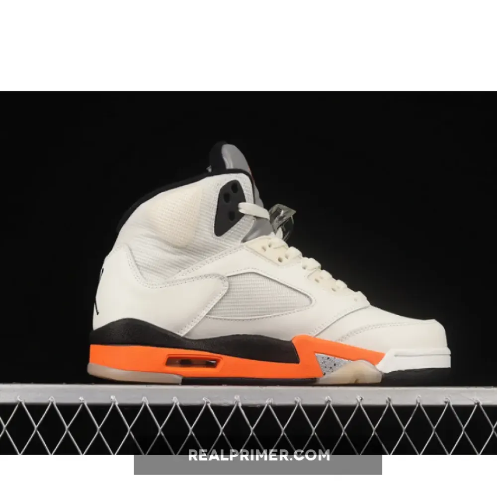 AIR JORDAN 5 RETRO SHATTERED BACKBOARD SAIL/ORANGE BLAZE/METALLIC SILVER/BLACK DC1060-100