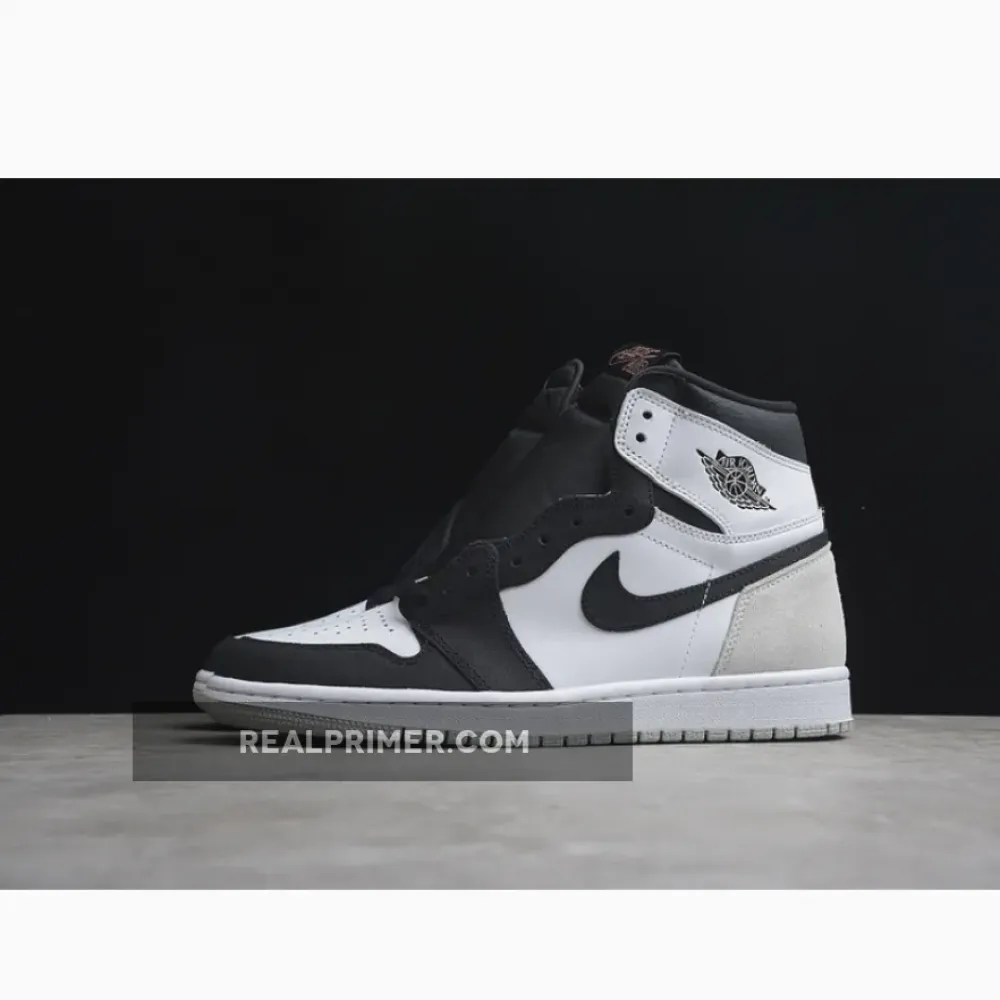 AIR JORDAN 1 RETRO HIGH OG STAGE HAZE WHITE/BLACK/GREY FOG/BLEACHED CORAL 555088-108
