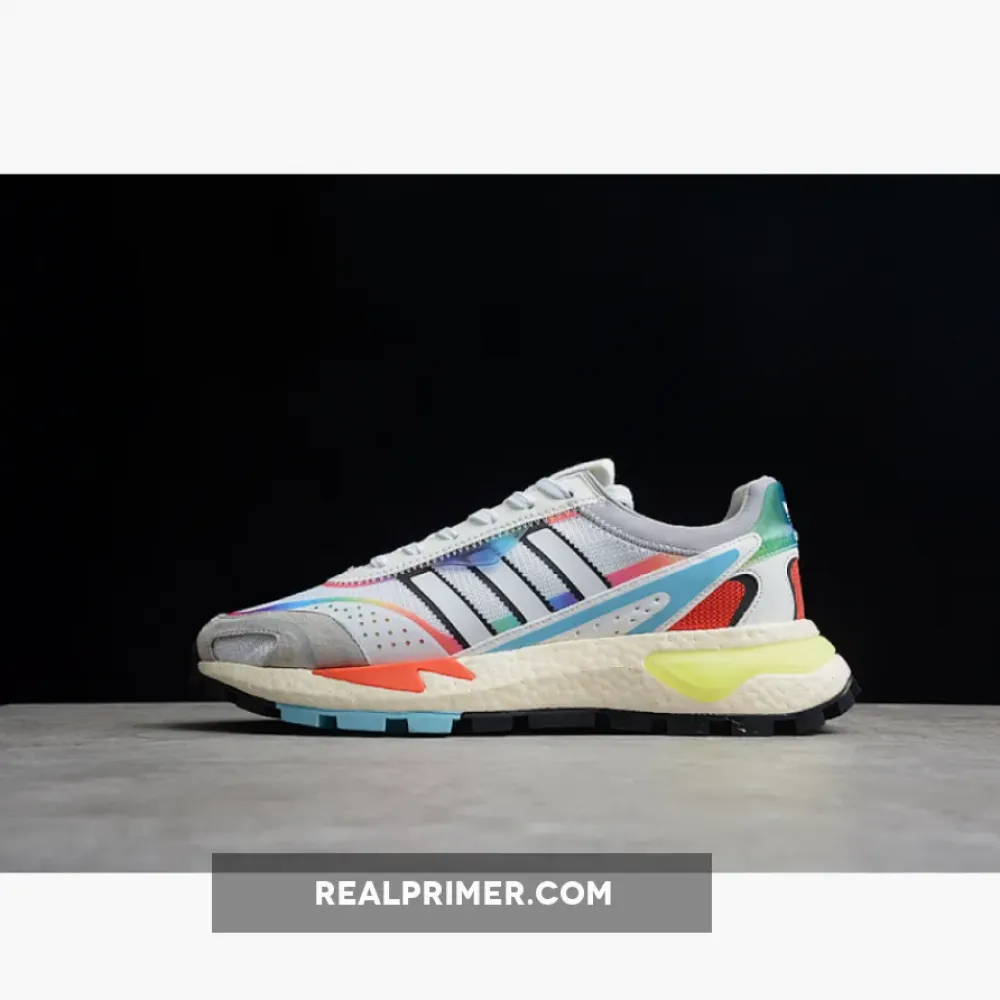 RETROPY P9 SHOES ASH PEARL/BLUE/RED BOX/DASH GREEN H03084