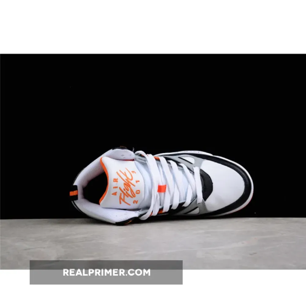 AIR FLIGHT 13 MID WHITE/BLACK/GREY-ORANGE 579961-105