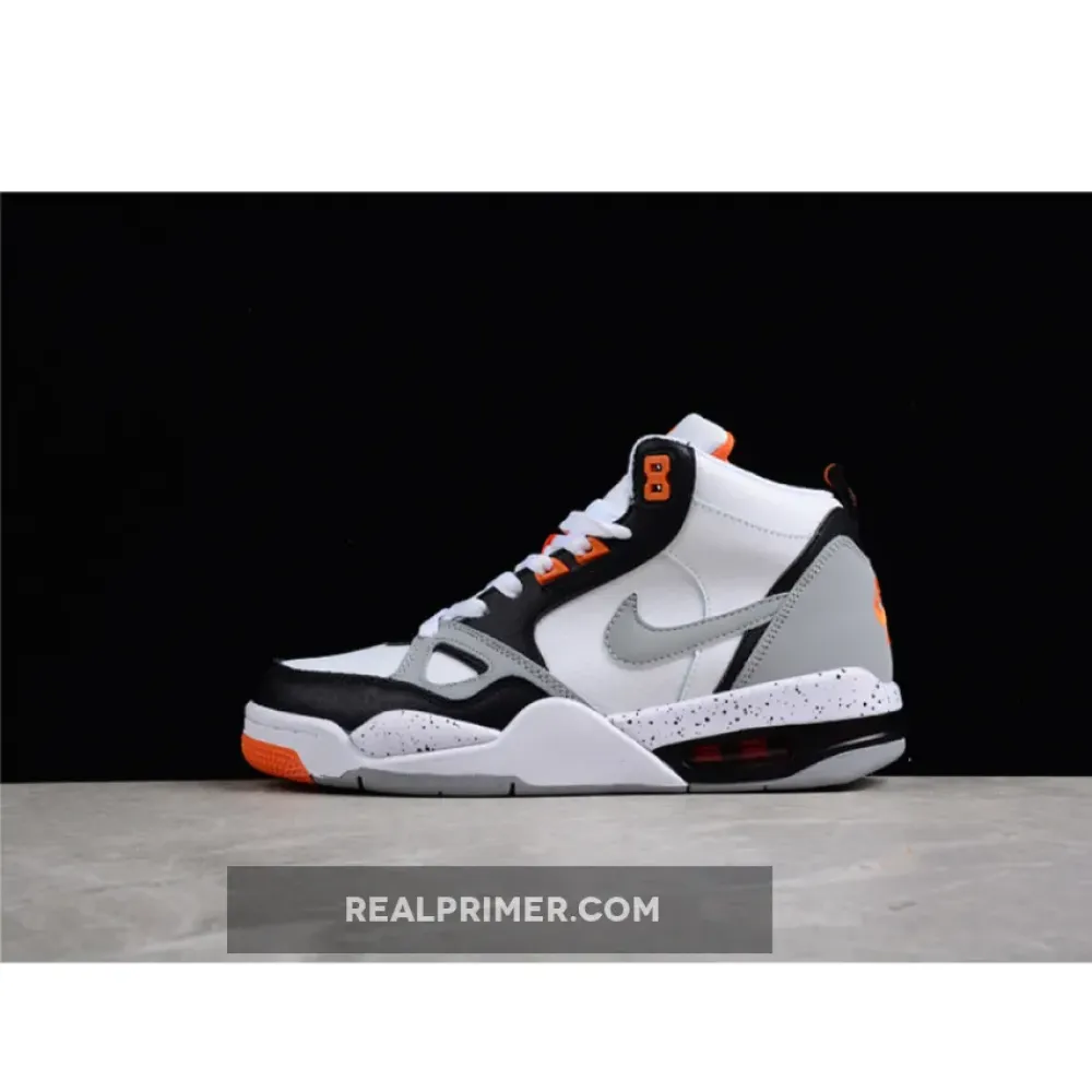 AIR FLIGHT 13 MID WHITE/BLACK/GREY-ORANGE 579961-105