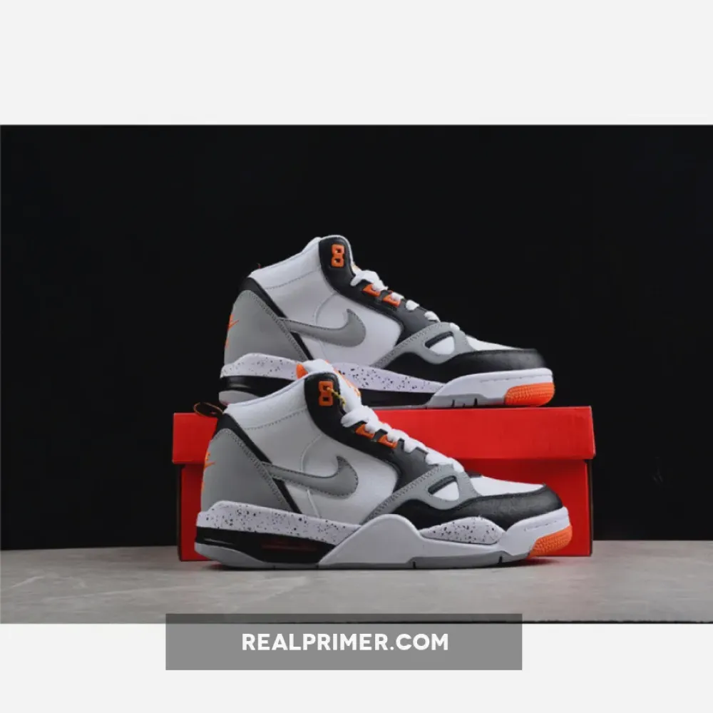 AIR FLIGHT 13 MID WHITE/BLACK/GREY-ORANGE 579961-105