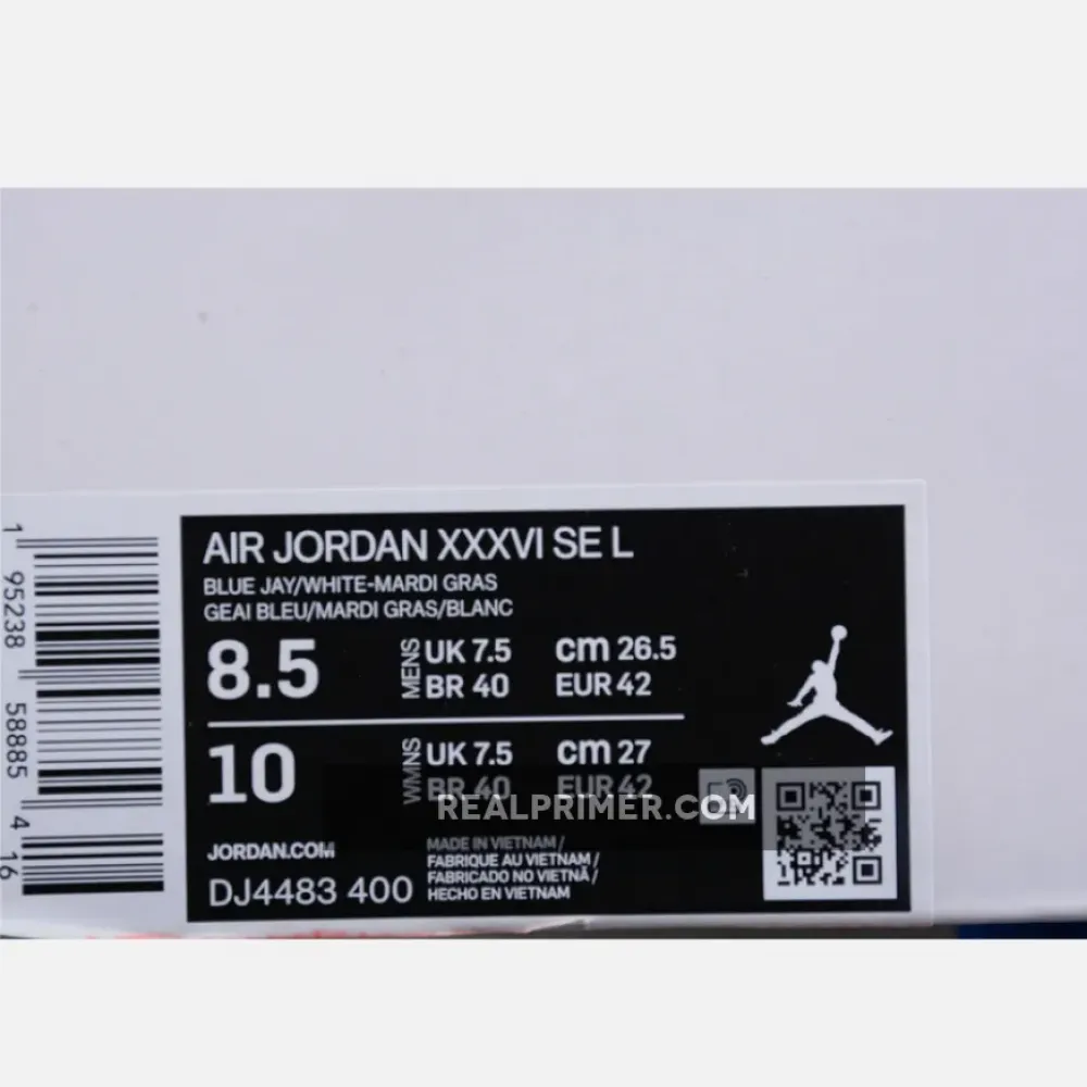 LUKA DONCIC X AIR JORDAN 36 SLOVENIA BLUE/BLUE/WHITE DJ4483-400