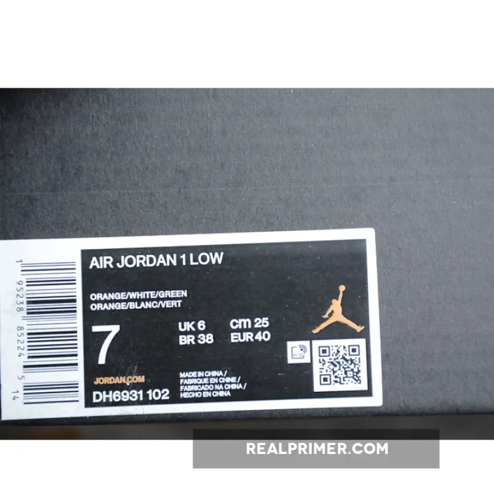 GZ AIR JORDAN 1 LOW ORANGE/OLIVE/WHITE DH6931-102