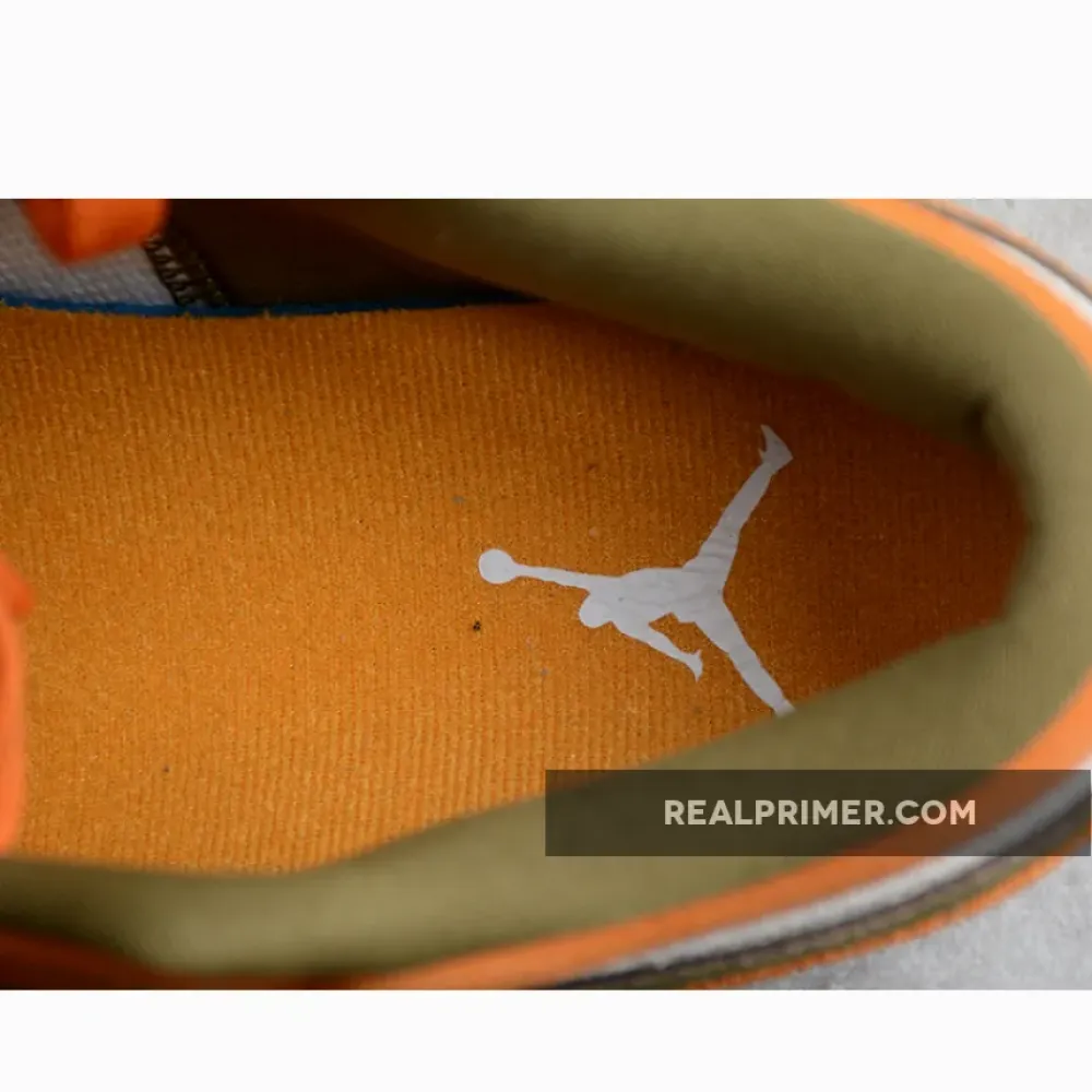 GZ AIR JORDAN 1 LOW ORANGE/OLIVE/WHITE DH6931-102