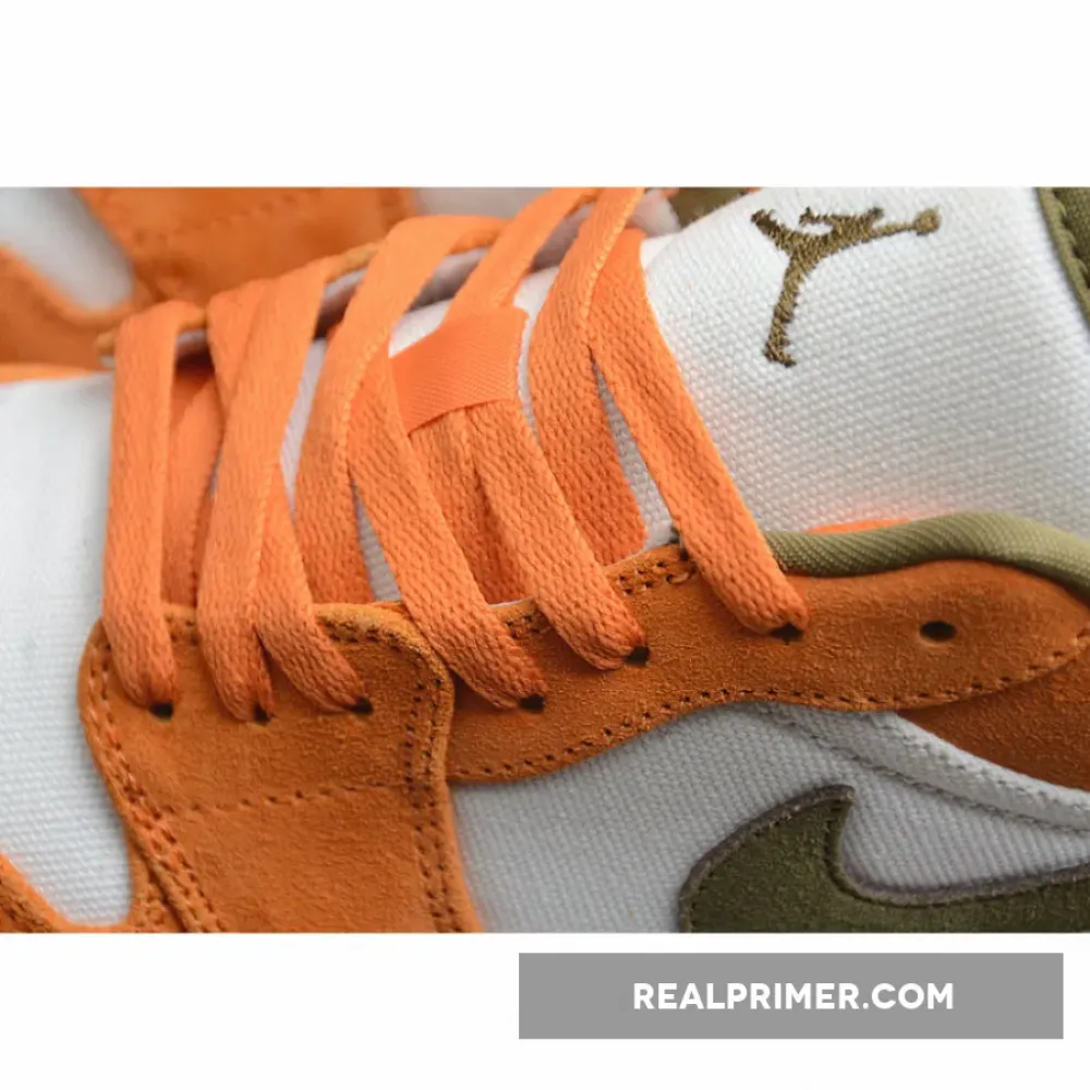 GZ AIR JORDAN 1 LOW ORANGE/OLIVE/WHITE DH6931-102