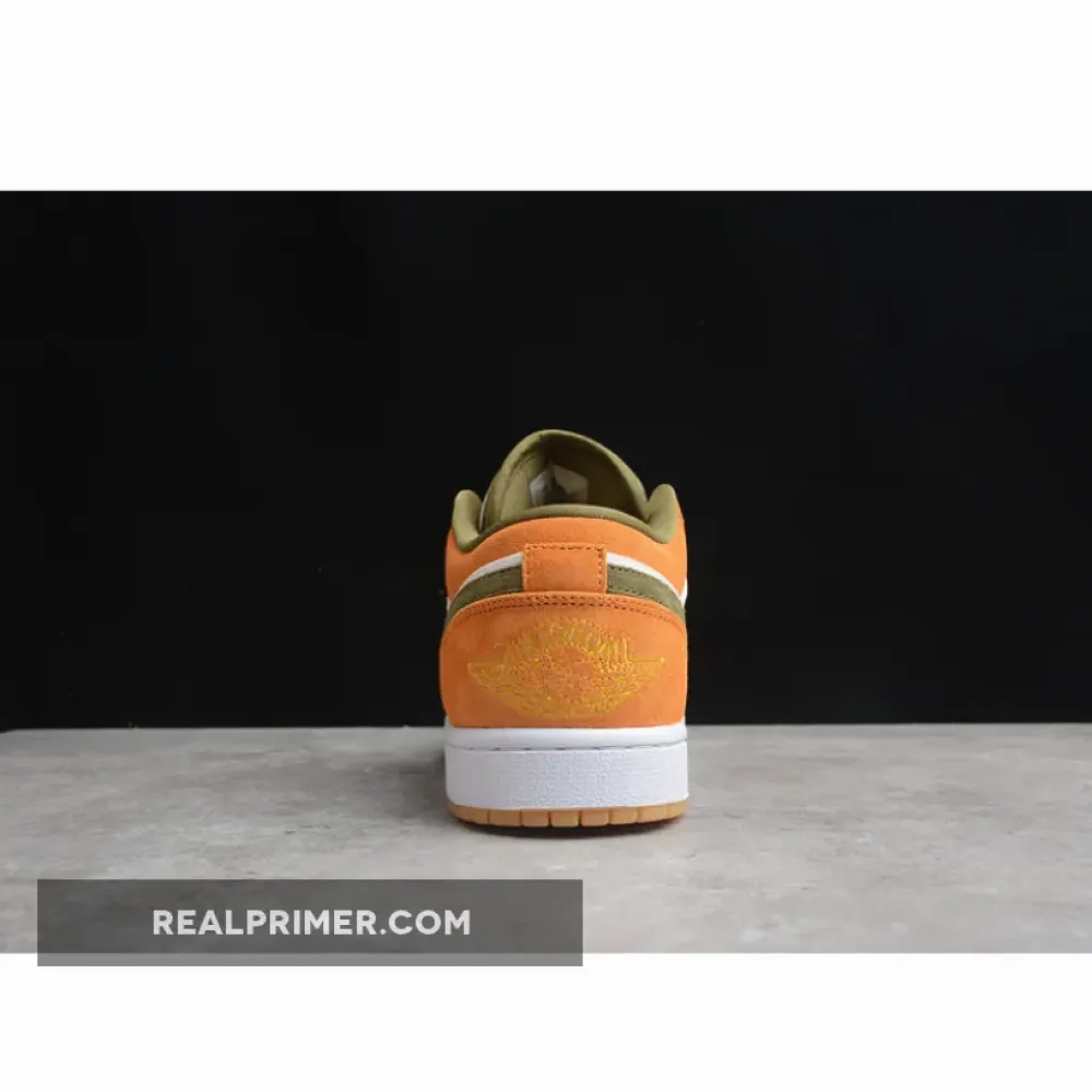 GZ AIR JORDAN 1 LOW ORANGE/OLIVE/WHITE DH6931-102