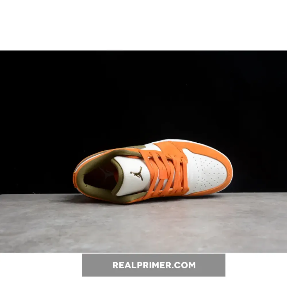 GZ AIR JORDAN 1 LOW ORANGE/OLIVE/WHITE DH6931-102