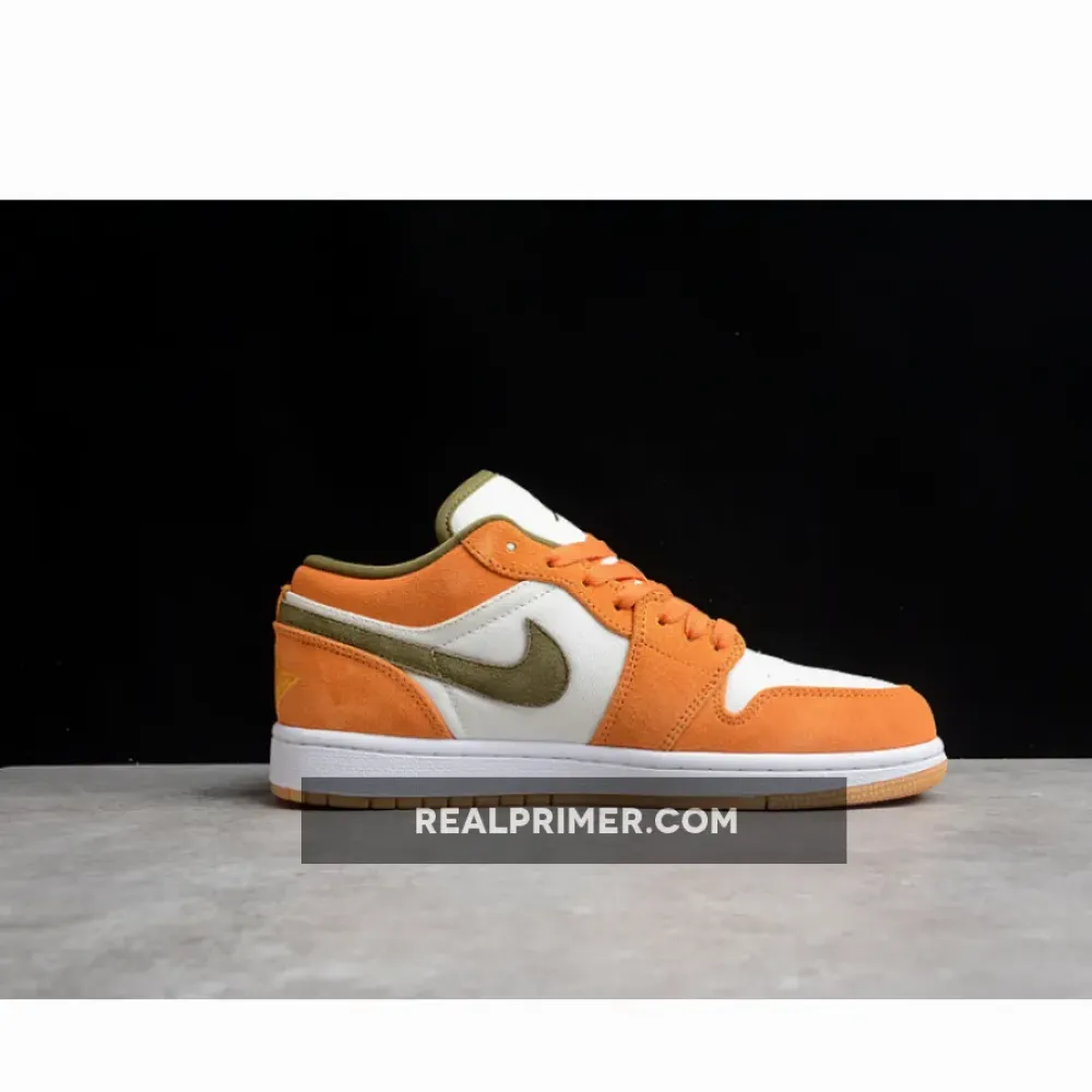 GZ AIR JORDAN 1 LOW ORANGE/OLIVE/WHITE DH6931-102