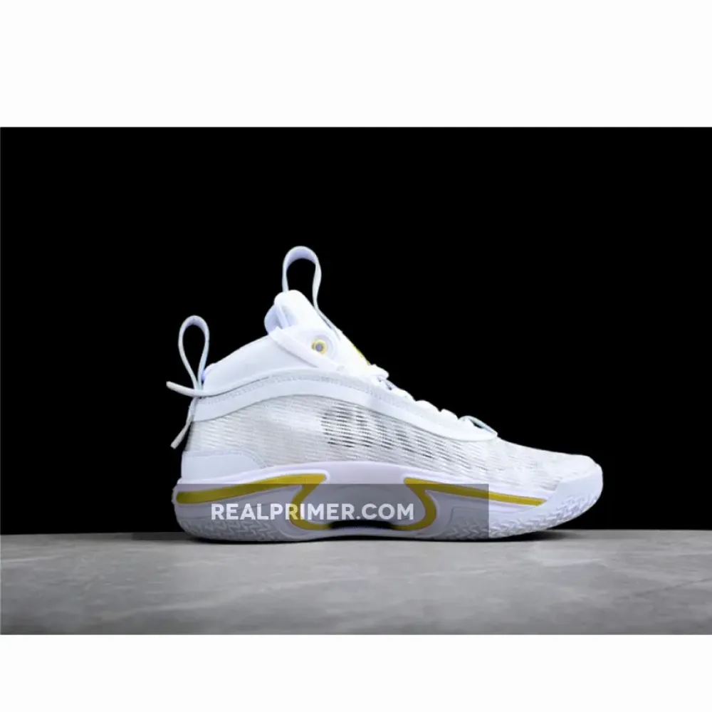 AIR JORDAN 36 SE PF GLORY WHITE/BLACK/GAME ROYAL/METALLIC GOLD DM7580-100