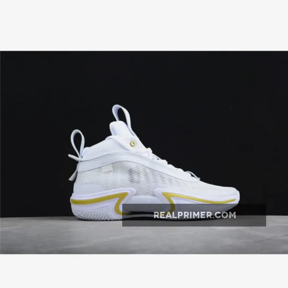 AIR JORDAN 36 SE PF GLORY WHITE/BLACK/GAME ROYAL/METALLIC GOLD DM7580-100