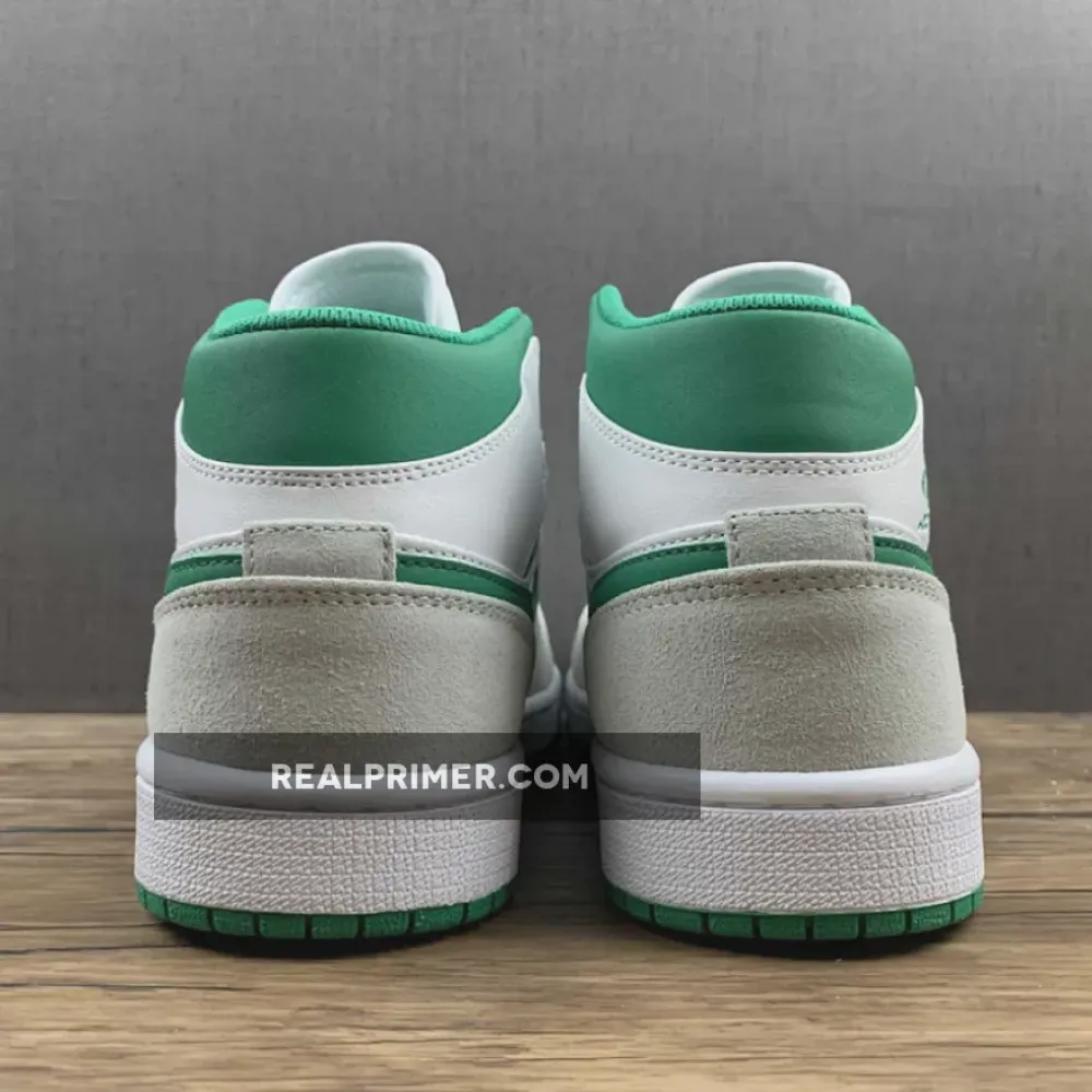 AIR JORDAN 1 MID SE WHITE/LIGHT SMOKE GREY/PINE GREEN DC7294-103