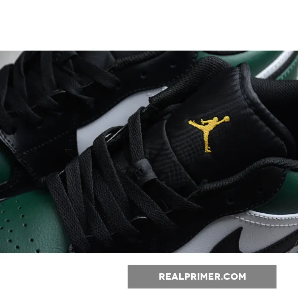 GZ AIR JORDAN 1 LOW GREEN TOE NOBLE GREEN/POLLEN/WHITE/BLACK 553558-371