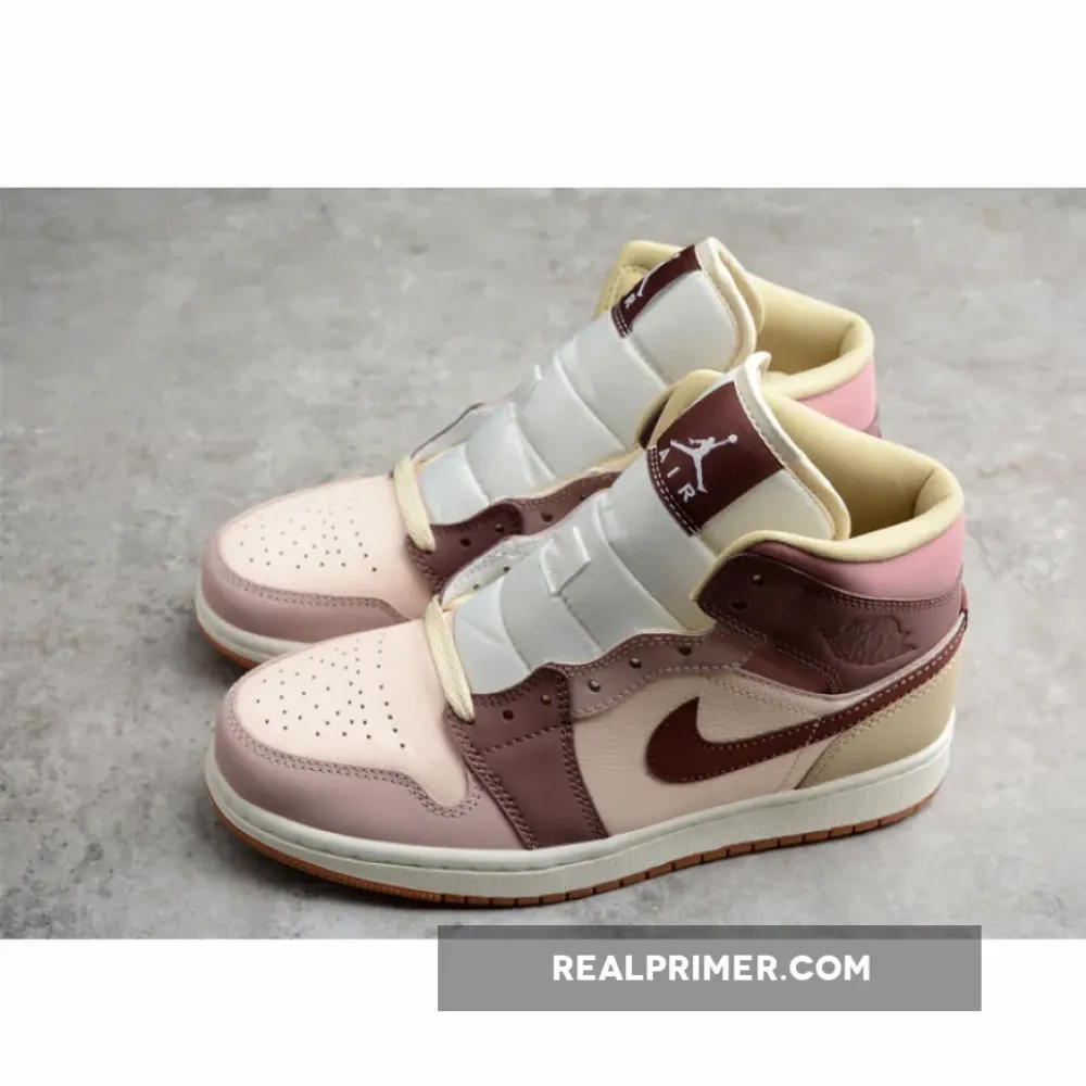 CJ AIR JORDAN 1 MID NEUTRAL BROWN/TAN/DARK PONY DO7440-821