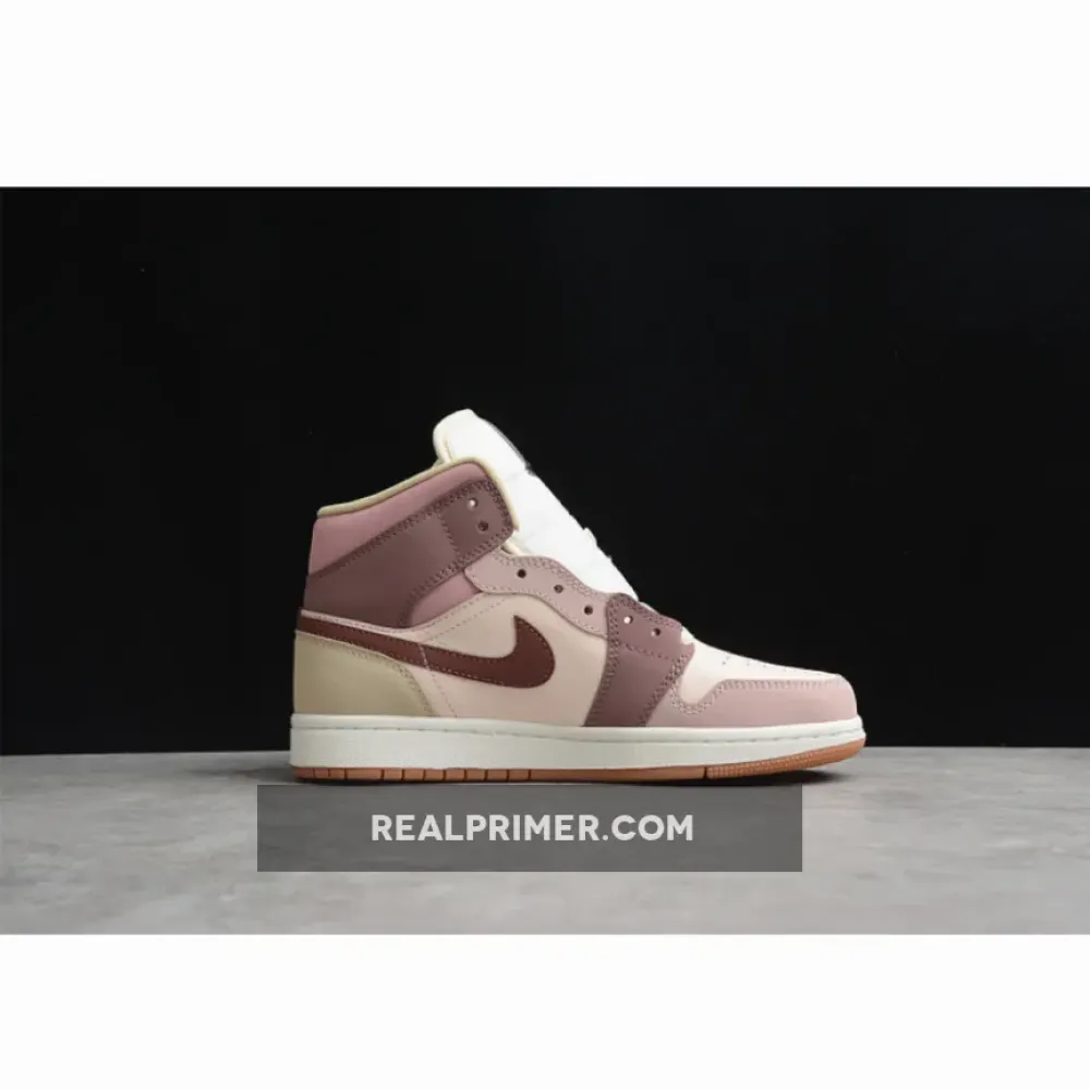 CJ AIR JORDAN 1 MID NEUTRAL BROWN/TAN/DARK PONY DO7440-821