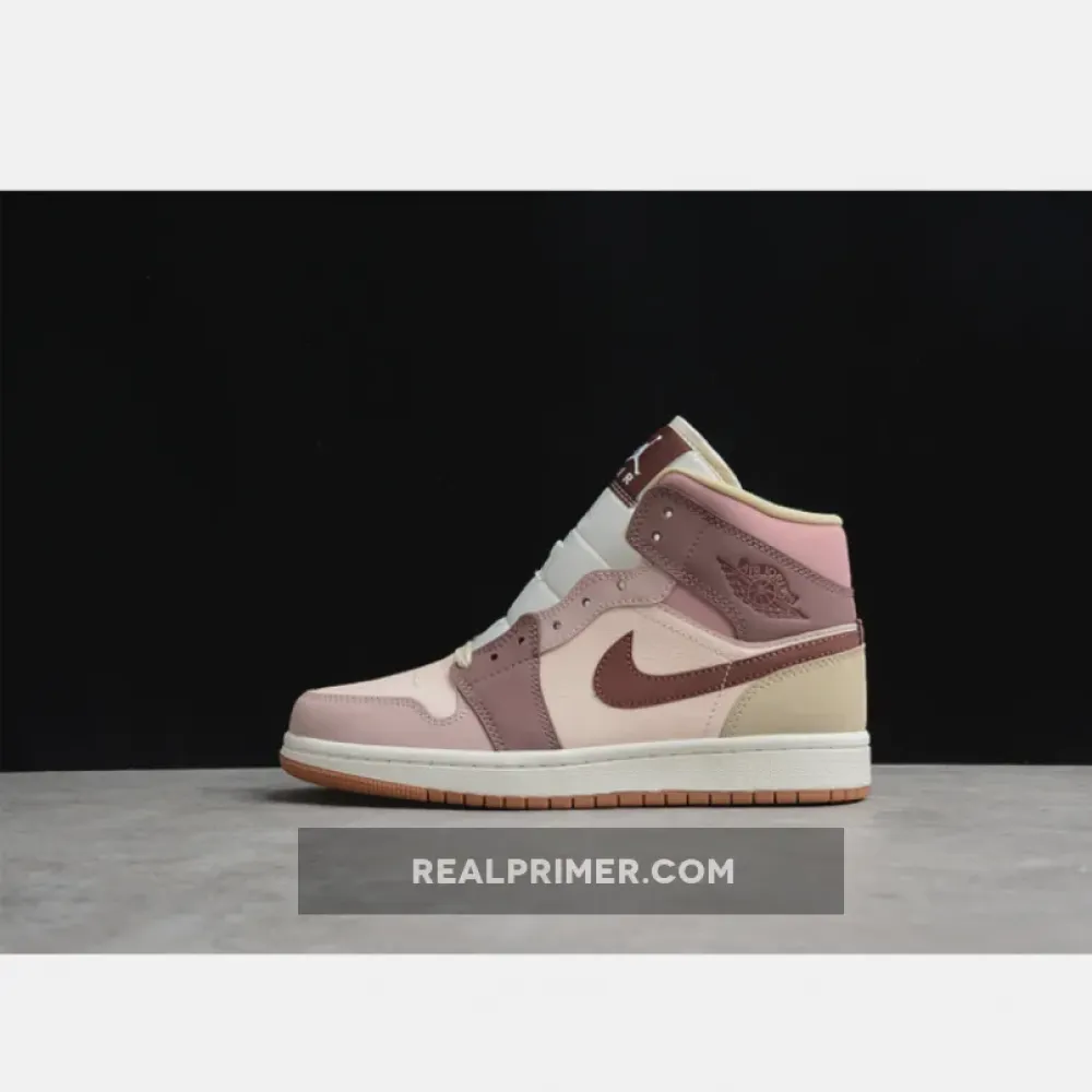 CJ AIR JORDAN 1 MID NEUTRAL BROWN/TAN/DARK PONY DO7440-821