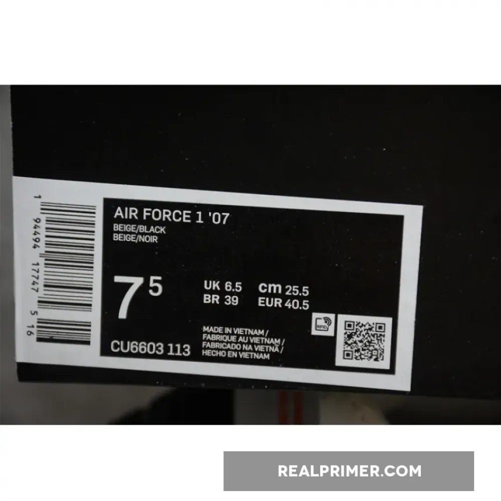 AIR FORCE 1 LOW 07 WHITE/BLACK/BLUE CU6603-113