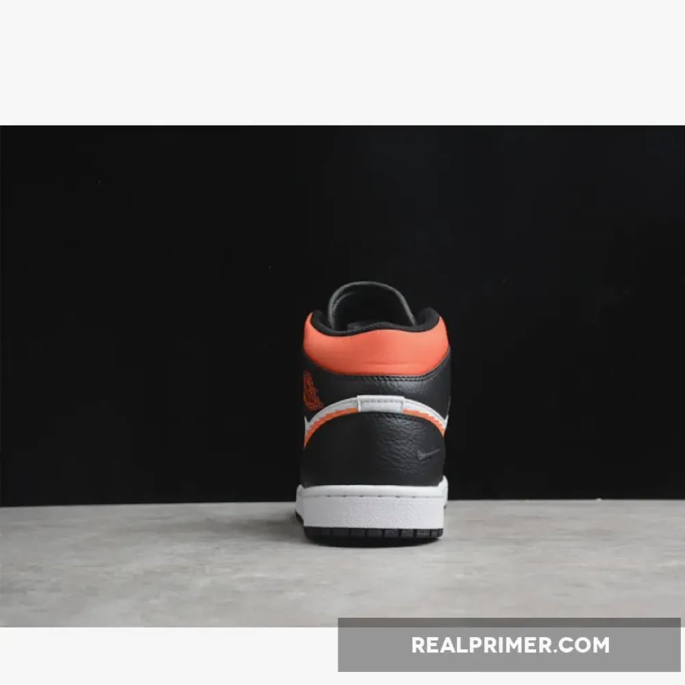 GZ AIR JORDAN 1 MID ZIG ZAG SWOOSH WHITE/TEAM ORANGE/BLACK/TOTAL ORANGE DN4929-100