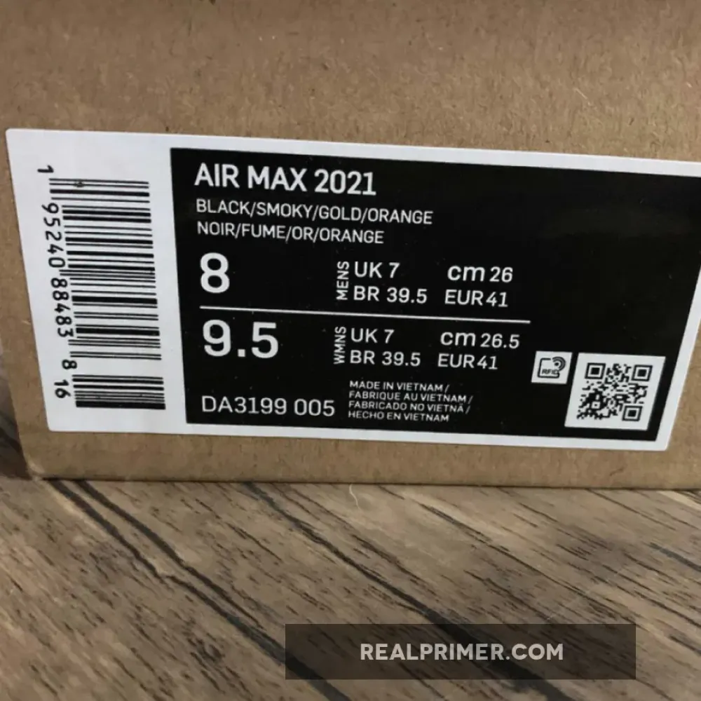 AIR MAX 2021 GS BLACK/MYSTIC RED/COSMIC CLAY/WHITE DA3199-005