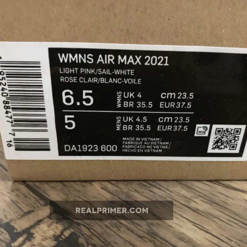 AIR MAX 2021 BARELY ROSE/PURE PLATINUM/WHITE DA1923-600
