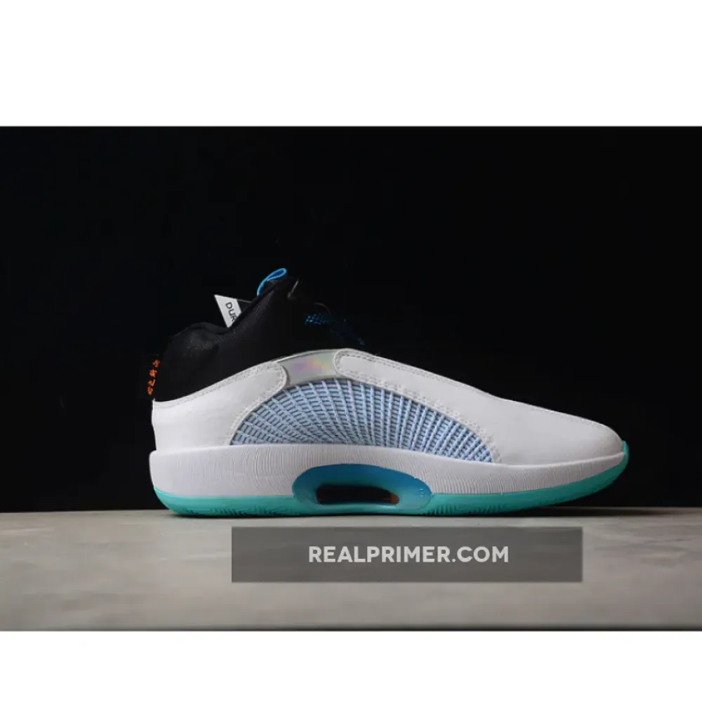 GUO AILUN X AIR JORDAN 35 GC PF MORPHO WHITE/BLACK/LASER BLUE/METALLIC SILVER CZ8153-100