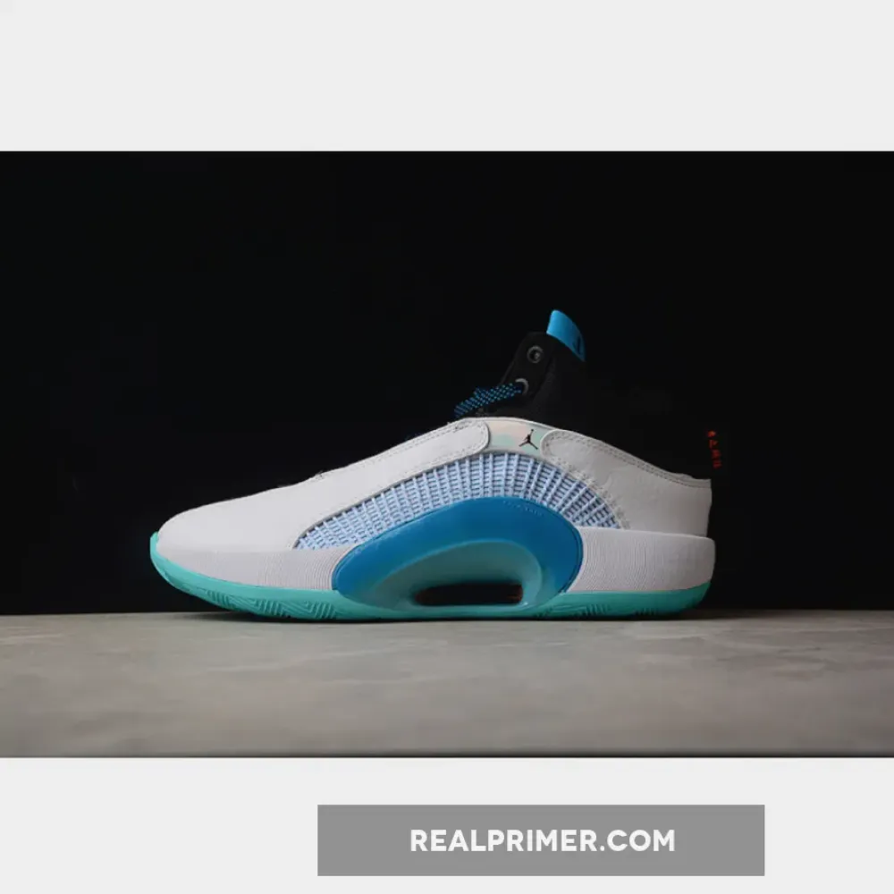 GUO AILUN X AIR JORDAN 35 GC PF MORPHO WHITE/BLACK/LASER BLUE/METALLIC SILVER CZ8153-100