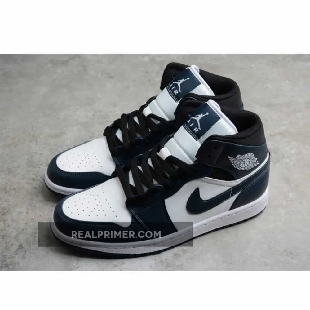 GZ AIR JORDAN 1 MID ARMORY NAVY/BLACK/WHITE 554724-411