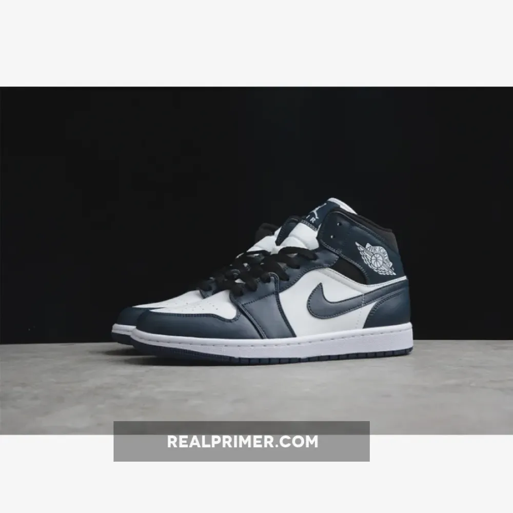 GZ AIR JORDAN 1 MID ARMORY NAVY/BLACK/WHITE 554724-411