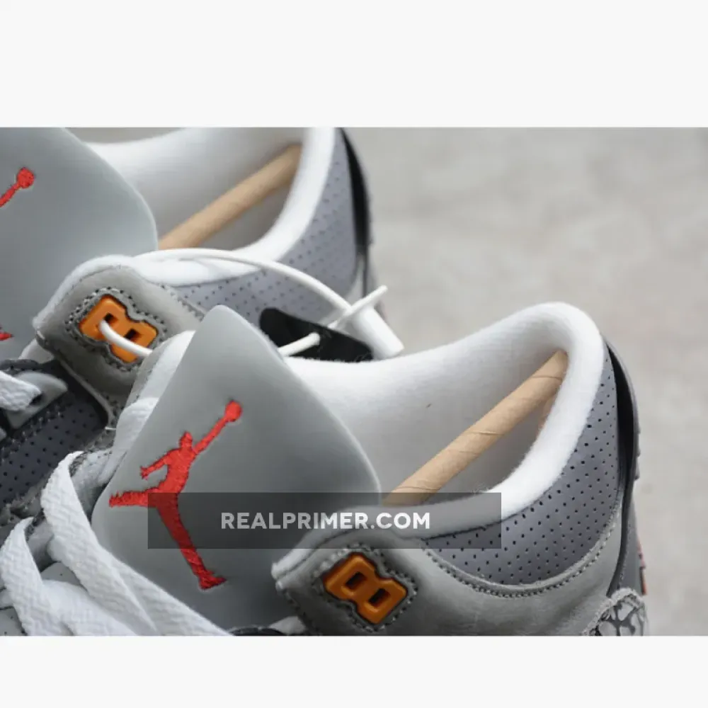 AIR JORDAN 3 RETRO 2021 SILVER/LIGHT GRAPHITE/ORANGE PEEL/SPORT RED CT8532-012