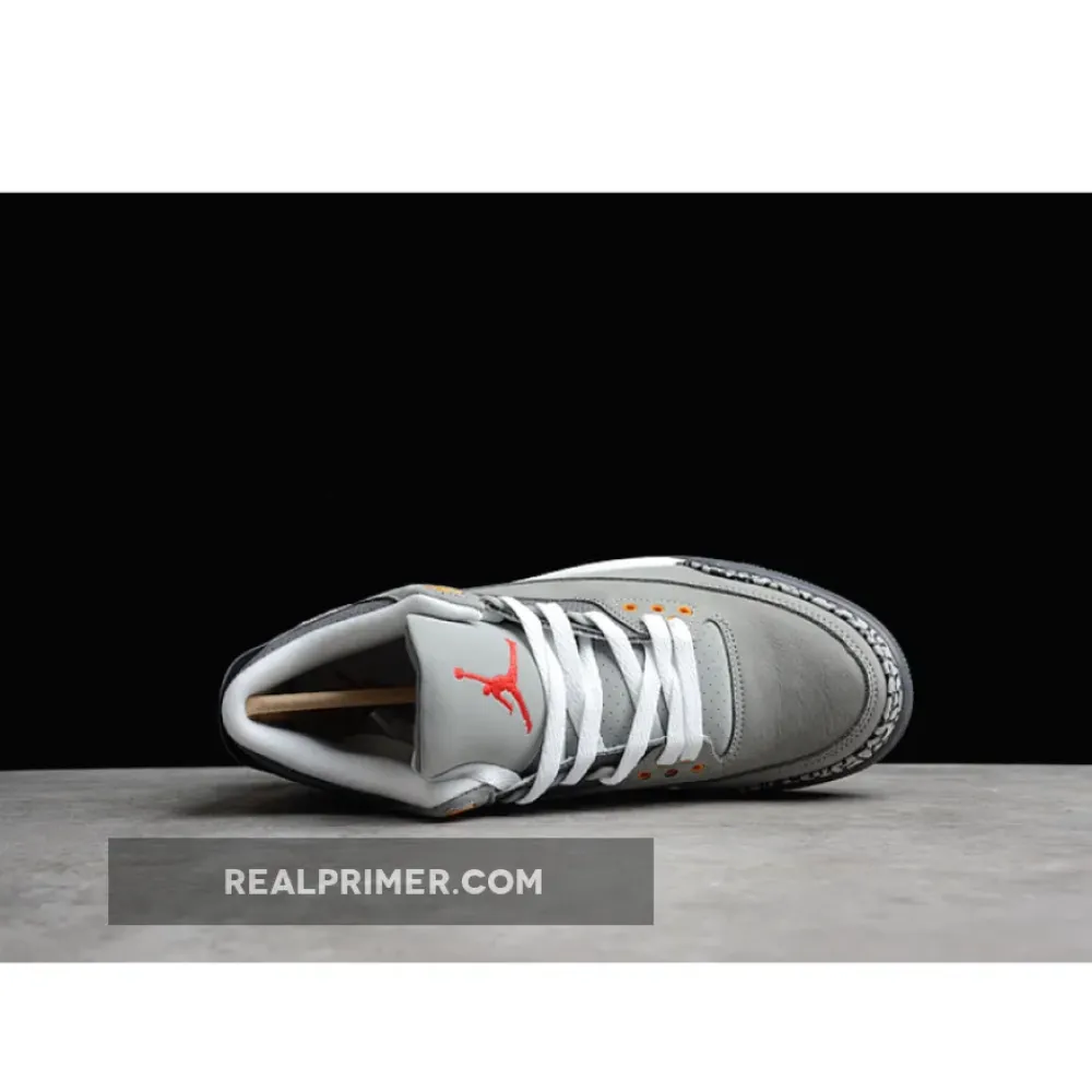 AIR JORDAN 3 RETRO 2021 SILVER/LIGHT GRAPHITE/ORANGE PEEL/SPORT RED CT8532-012