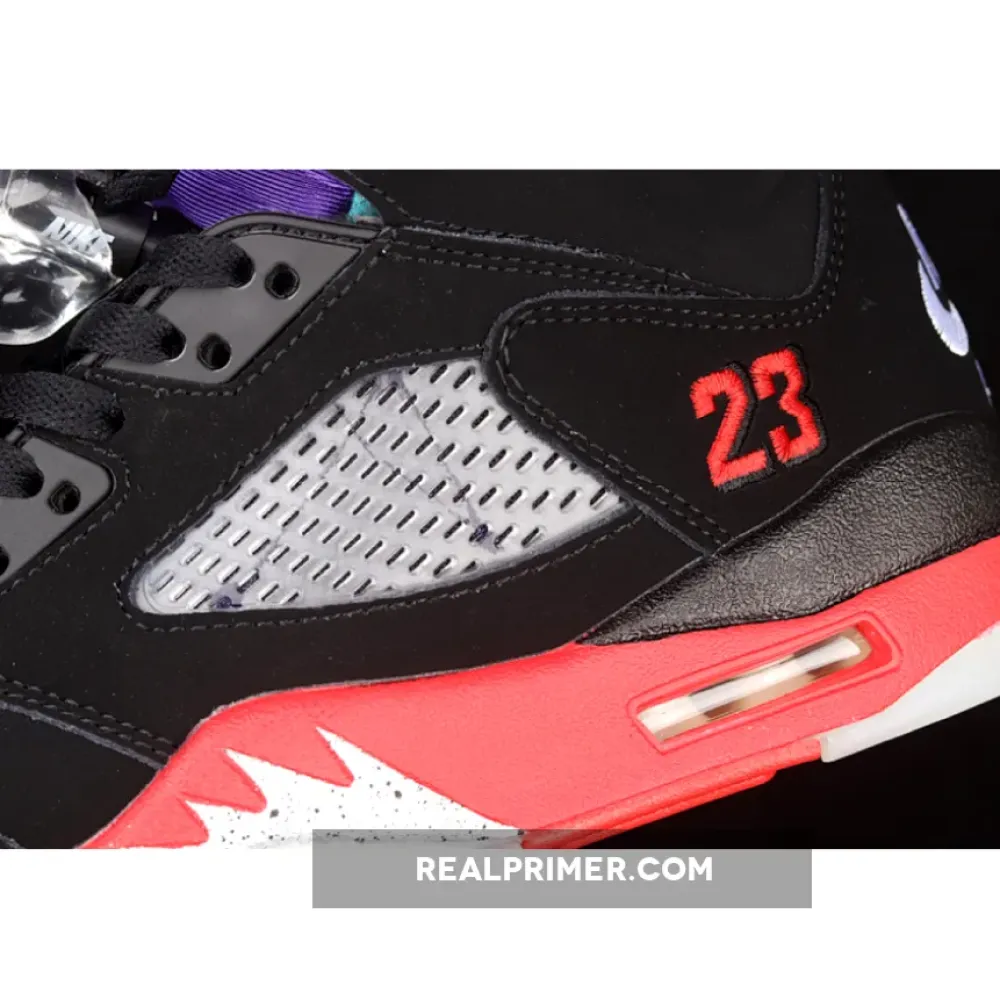 AIR JORDAN 5 RETRO TOP 3 BLACK/FIRE RED/GRAPE ICE/NEW EMERALD CZ1786-001