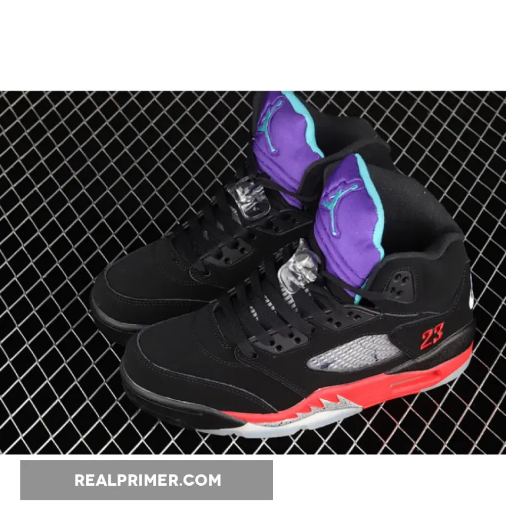 AIR JORDAN 5 RETRO TOP 3 BLACK/FIRE RED/GRAPE ICE/NEW EMERALD CZ1786-001