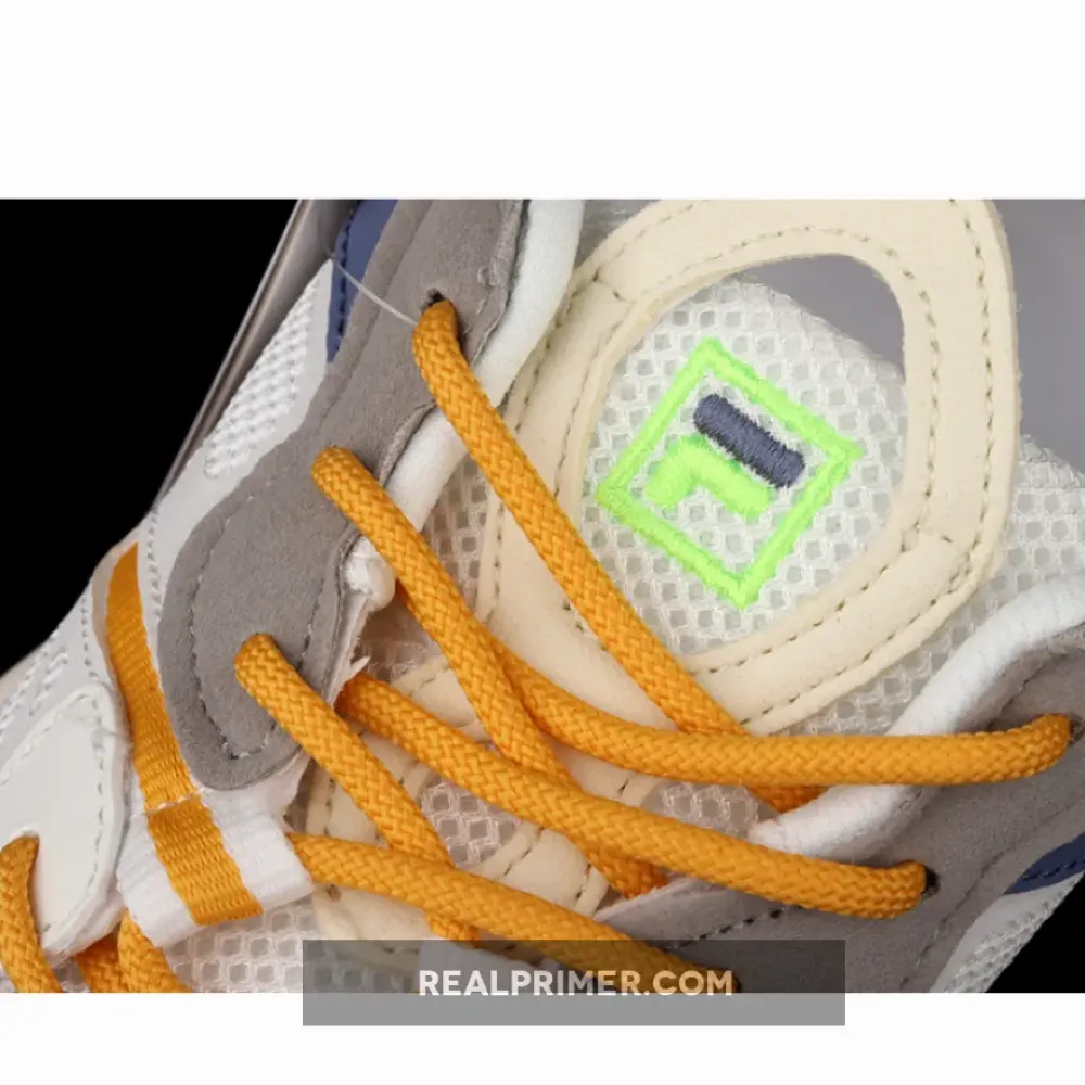 FI*LA FASHION SNEAKERS WHITE/ORANGE/LIGHT GREY