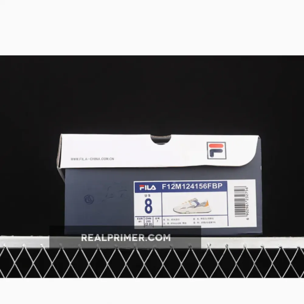 FI*LA FASHION SNEAKERS WHITE/ORANGE/LIGHT GREY