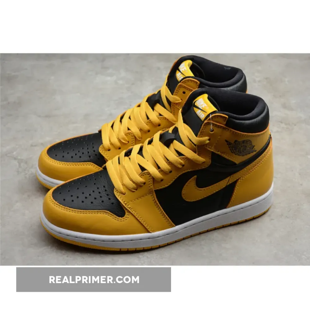 CJ AIR JORDAN 1 HIGH RETRO OG POLLEN/BLACK/WHITE 555088-701
