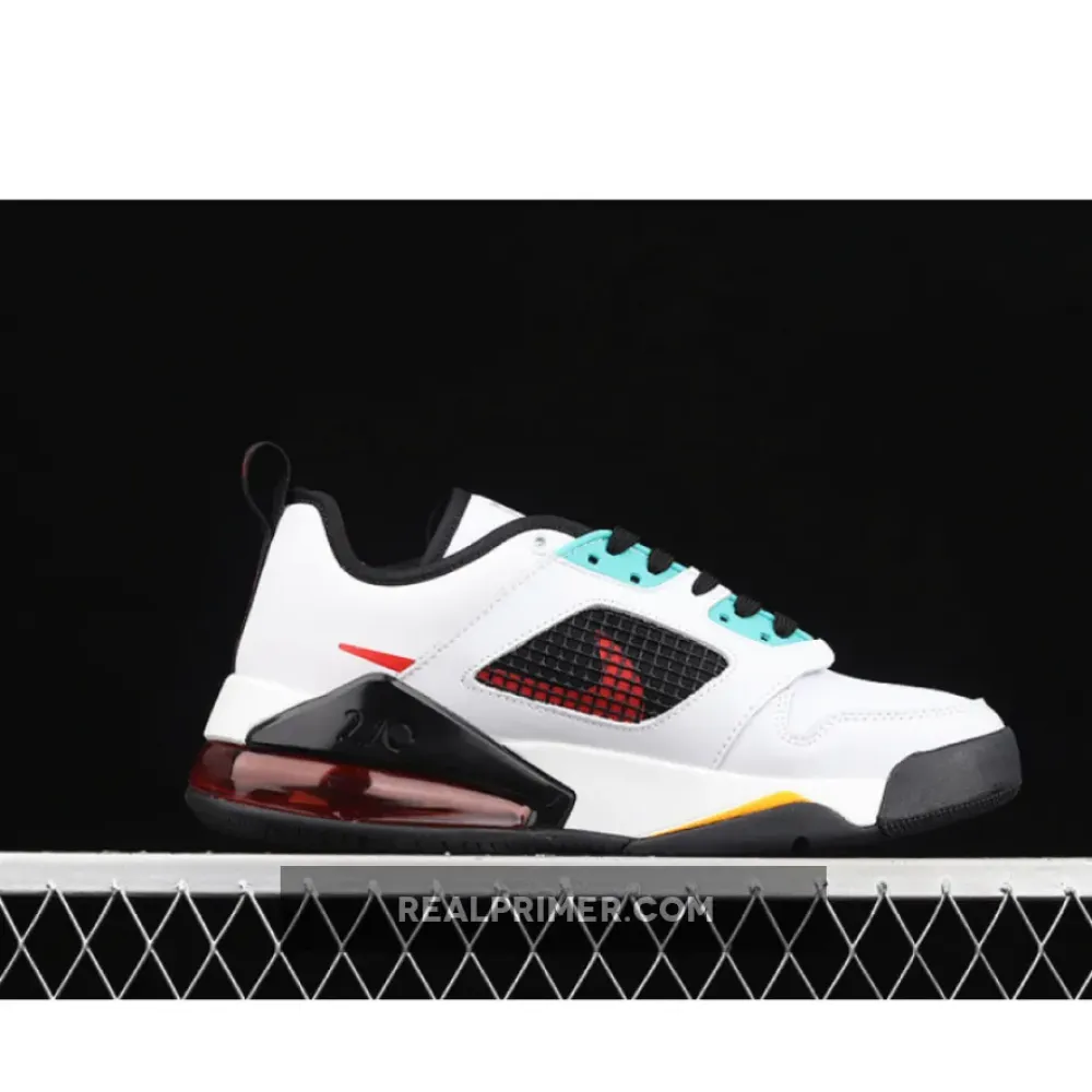 JORDAN MARS 270 LOW WHITE/LASER ORANGE/HYPER JADE/BRIGHT CRIMSON/BLACK DB5919-181
