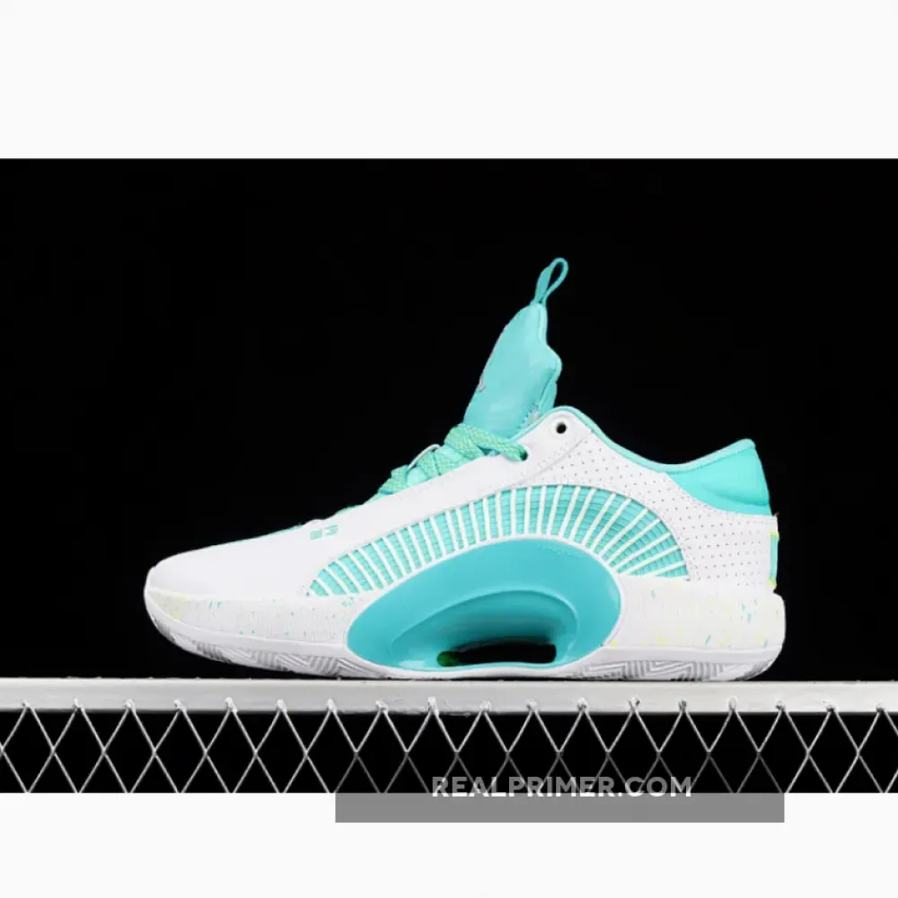 GUO AILUN X AIR JORDAN 35 LOW PF JADE WHITE/WHITE/LIGHT BLUE DJ2994-100