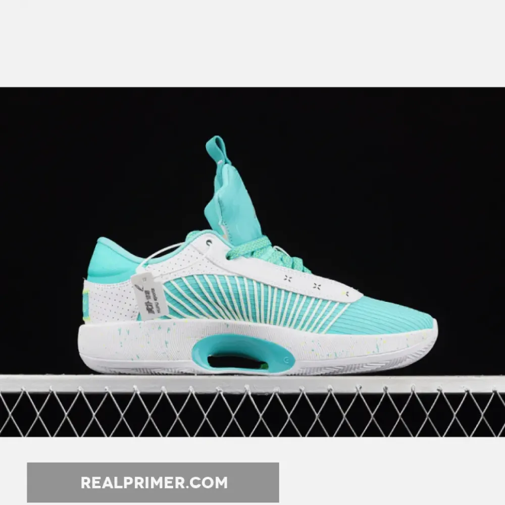 GUO AILUN X AIR JORDAN 35 LOW PF JADE WHITE/WHITE/LIGHT BLUE DJ2994-100