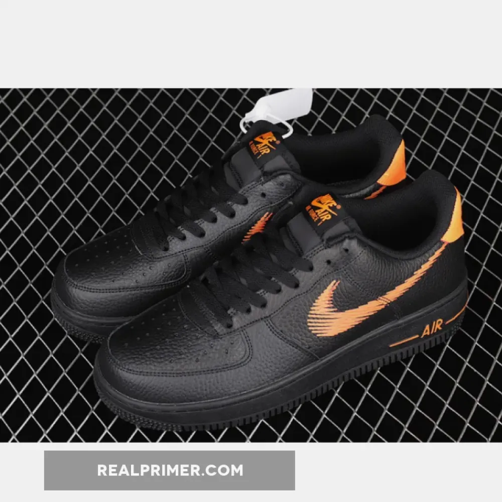 AIR FORCE 1 LOW ZIG-ZAG BLACK/BLACK/ORANGE DN4928-001