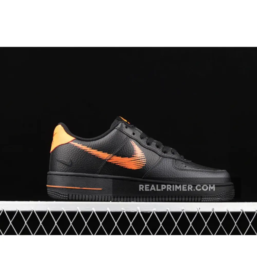 AIR FORCE 1 LOW ZIG-ZAG BLACK/BLACK/ORANGE DN4928-001