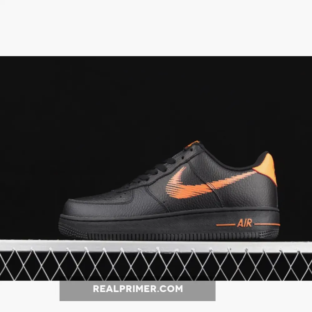 AIR FORCE 1 LOW ZIG-ZAG BLACK/BLACK/ORANGE DN4928-001