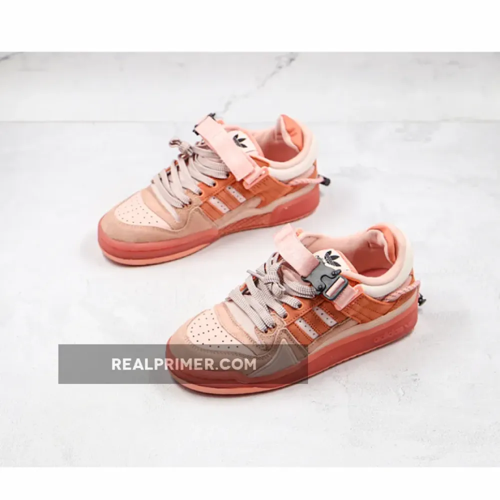 BAD BUNNY X FORUM BUCKLE LOW EASTER EGG ICEY PINK/BLUSH/TRACE PINK GW0265