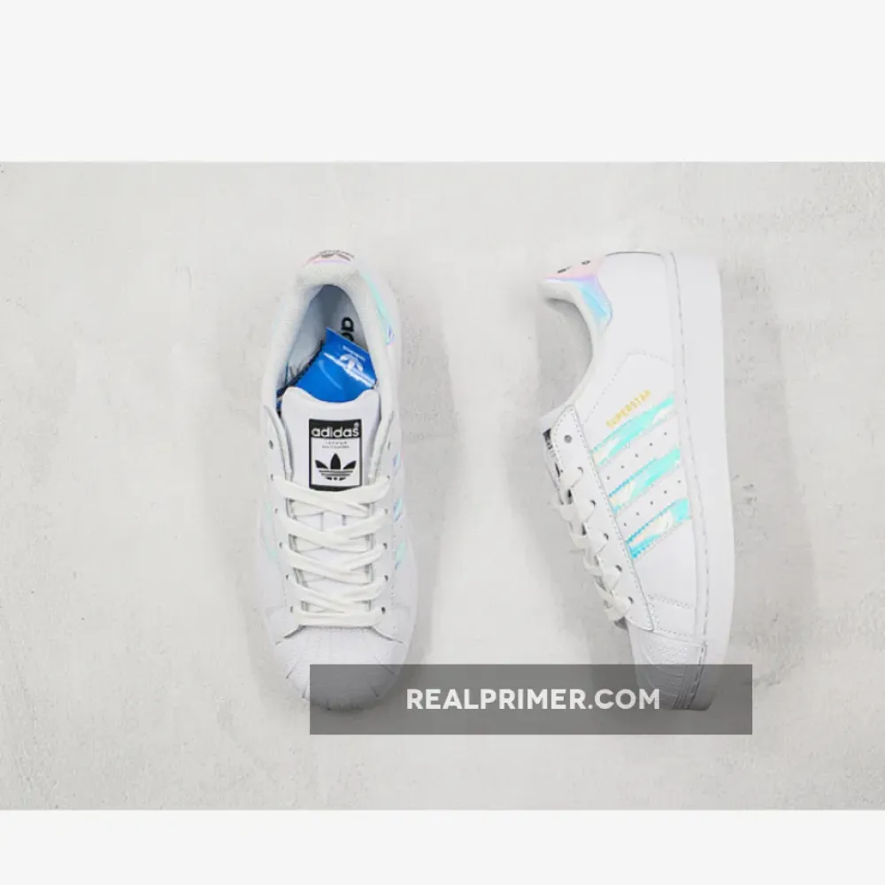 SUPERSTAR SHOES FOOTWEAR WHITE/FOOTWEAR WHITE/METALLIC SILVER AQ6278