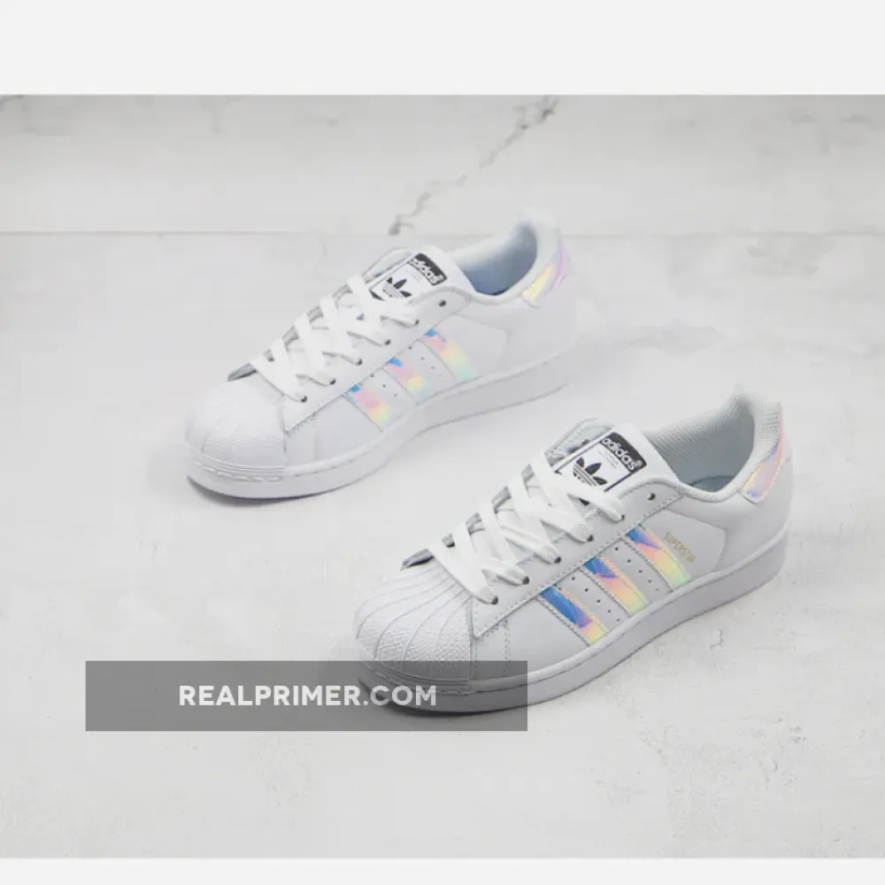 SUPERSTAR SHOES FOOTWEAR WHITE/FOOTWEAR WHITE/METALLIC SILVER AQ6278