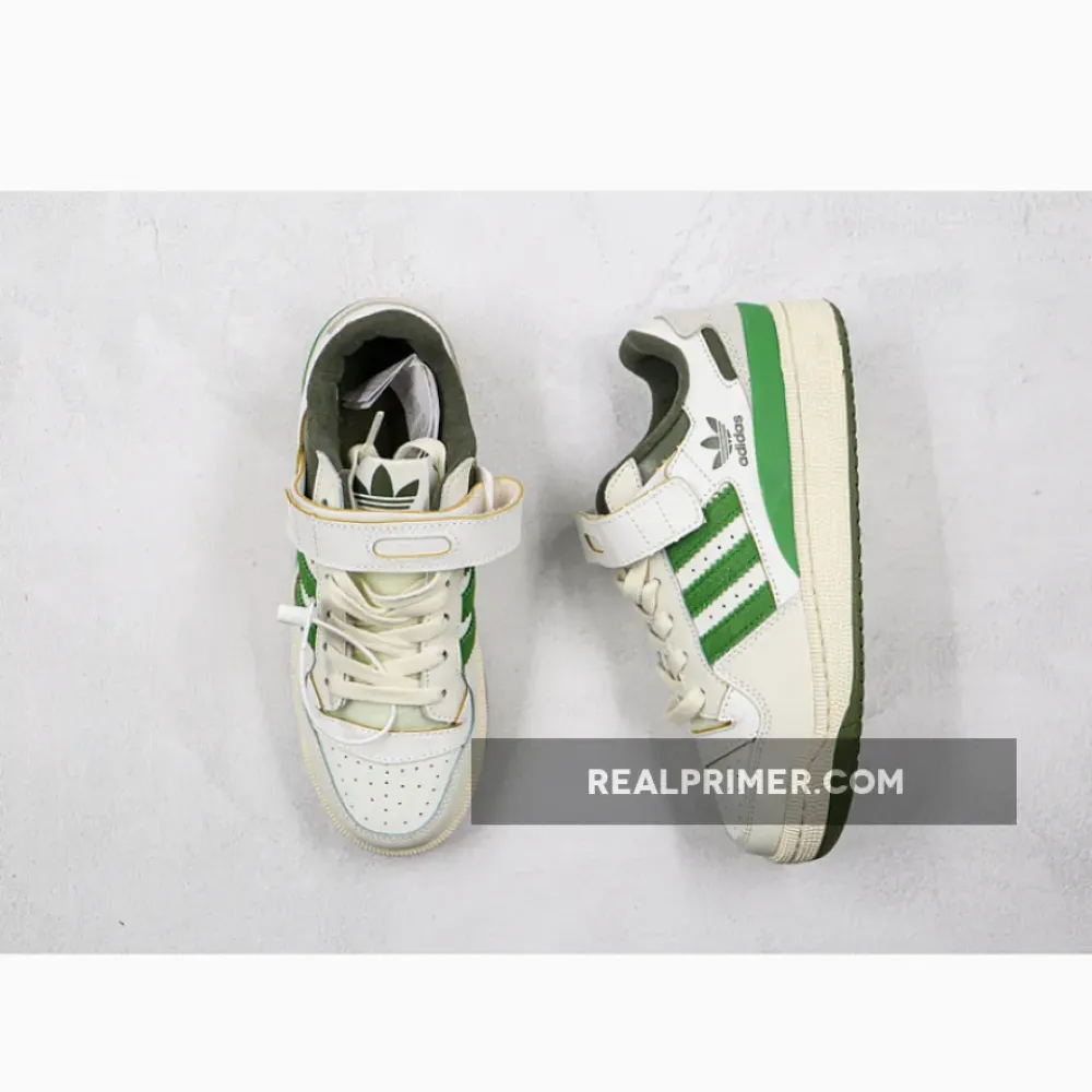 FORUM 84 LOW SHOES CLOUD WHITE/CREW GREEN/WILD PINE FY8683