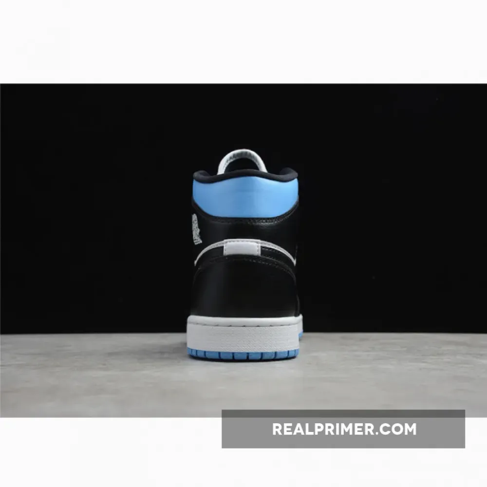 CJ AIR JORDAN 1 MID WHITE/UNIVERSITY BLUE/BLACK BQ6472-102