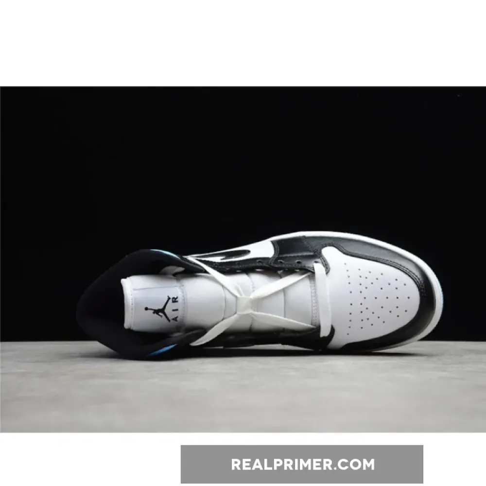 CJ AIR JORDAN 1 MID WHITE/UNIVERSITY BLUE/BLACK BQ6472-102