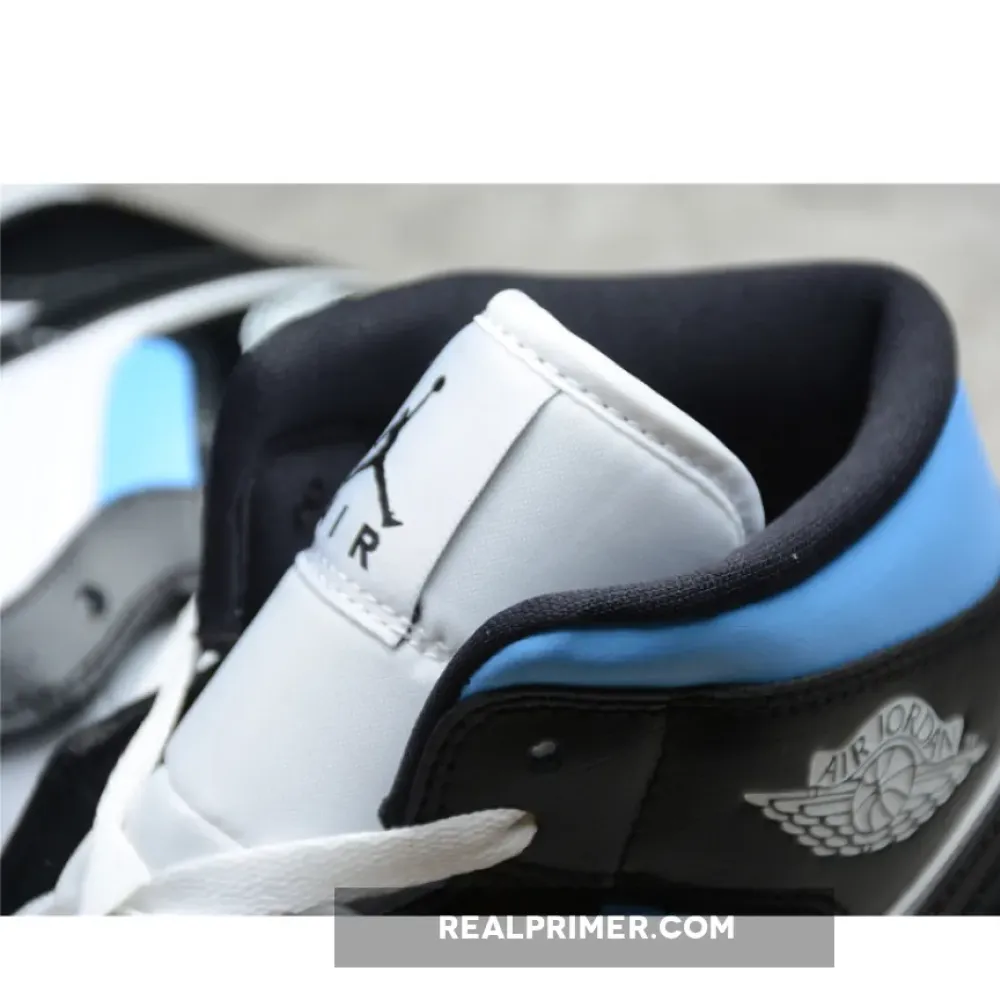 CJ AIR JORDAN 1 MID WHITE/UNIVERSITY BLUE/BLACK BQ6472-102